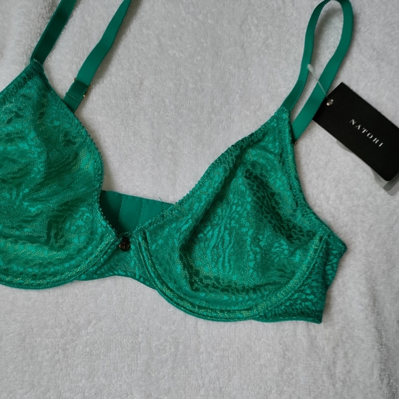 🆕Natori | Lynx Underwire Teal Bra Size 32B - Picture 5 of 15